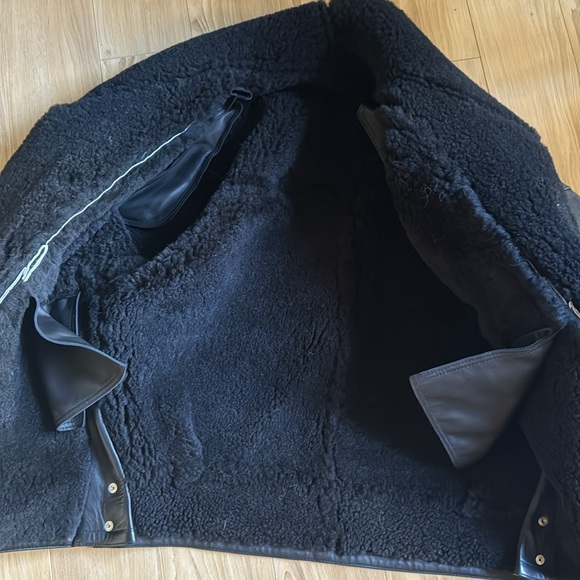 SANDRO Shearling Jacket - Picture 4 of 9